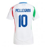 Dres Taliansko Lorenzo Pellegrini #10 Preč pre Ženy ME 2024 Krátky Rukáv